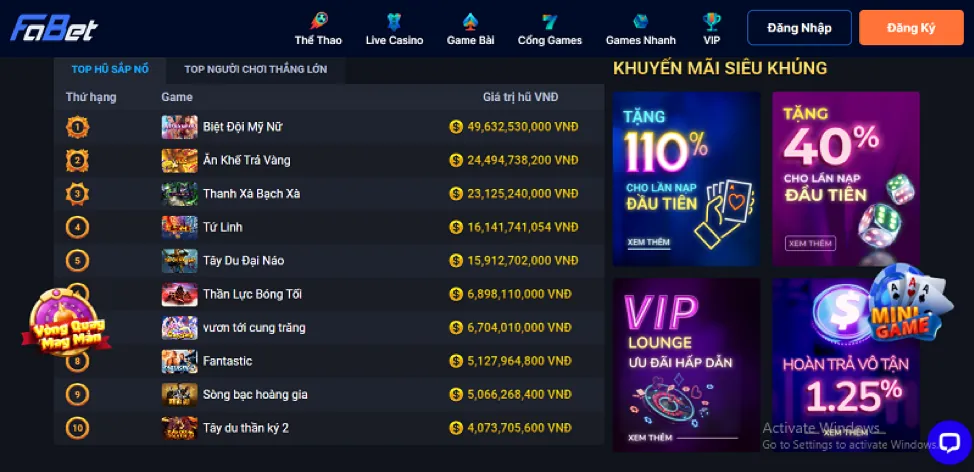 Ra mắt trò chơi mới tại 798bet Win